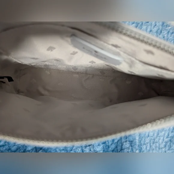 Kate Spade New York Flash Glitter Glimmer Crossbody Grey Silver (NWT) - Picture 6 of 10